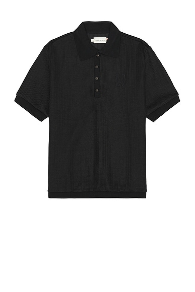 CROQUIS long-sleeved wool shirt - Black