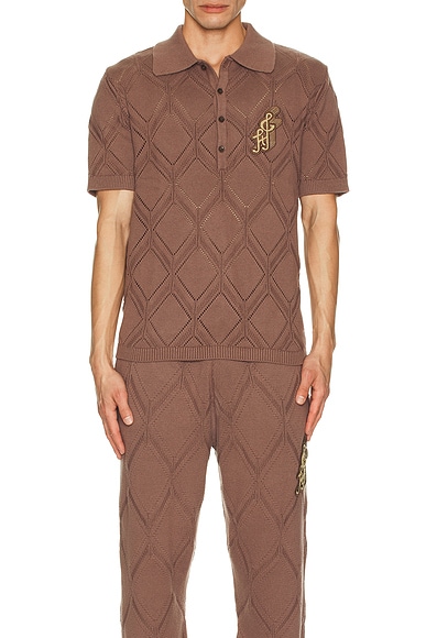 Diamond Knit Polo