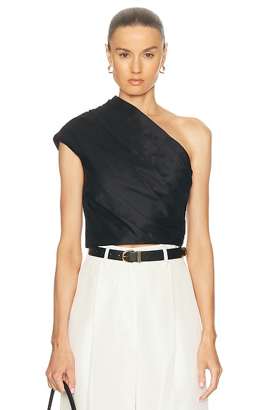 Isabel Marant Etoile Naydali Top in Black | FWRD Isabel Marant Etoile Naydali Top in Black | FWRD