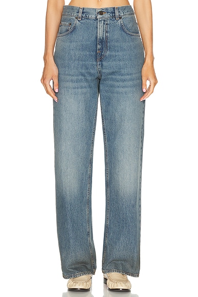 Haikure Bonnie Straight Leg in Oil Blue