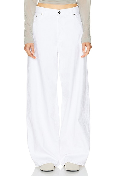 Bethany Twill Pant in White