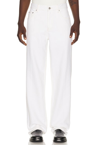 Helmut Lang Wardrobe Jean in Matte White