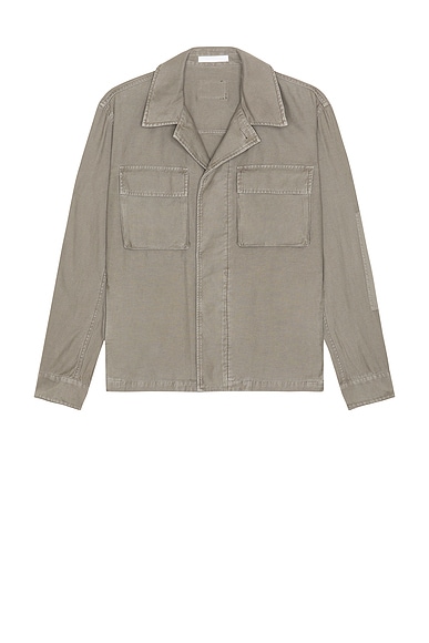Helmut Lang Garment Dyed Utility Jacket in Stone