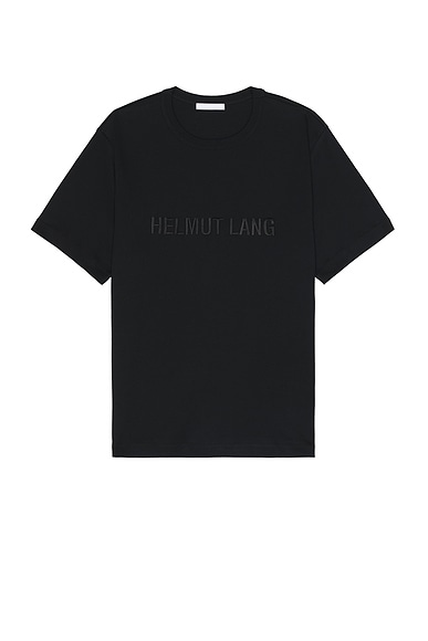 Helmut Lang Logo Tee in Black
