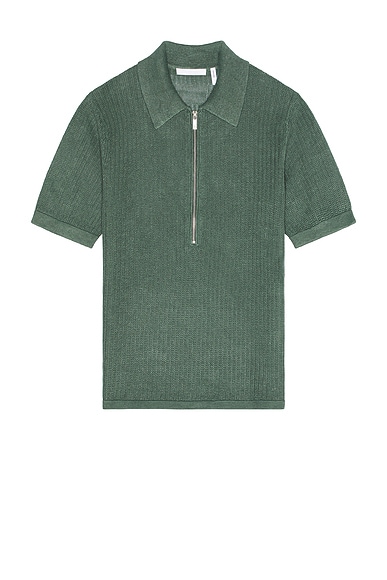 Short Sleeve Zip Polo