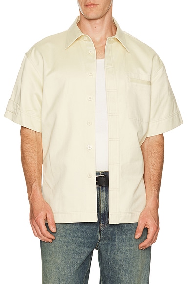 Helmut Lang Short Sleeve Loop Tape Shirt in E02