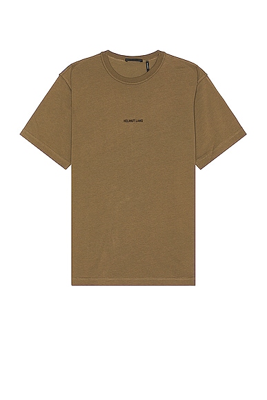 Helmut Lang Inside Out Tee in Olive