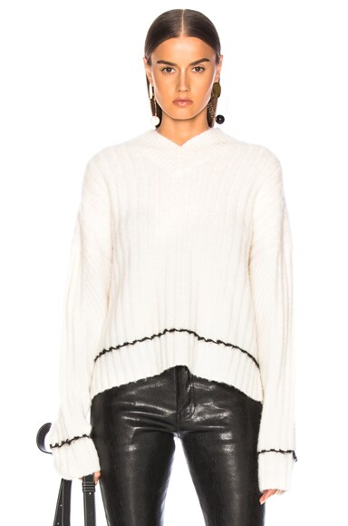 Brushed V Neck Sweater