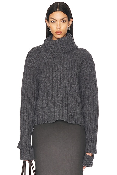 Cut Out Sleeve Sweater