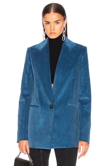 Peak Lapel Corduroy Blazer