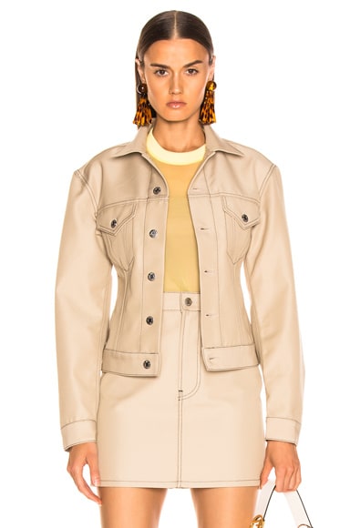 ジャケット HELMUT LANG Women Jackets LP03HW101SA6 Beige Helmut Lang Jacket Beige Women's Size M Asymmetrical Zip