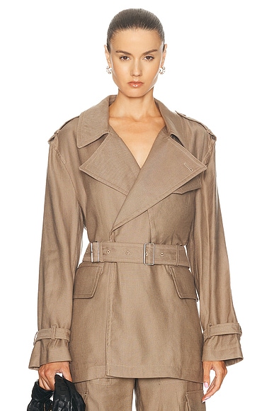 Red valentino trench coat clearance