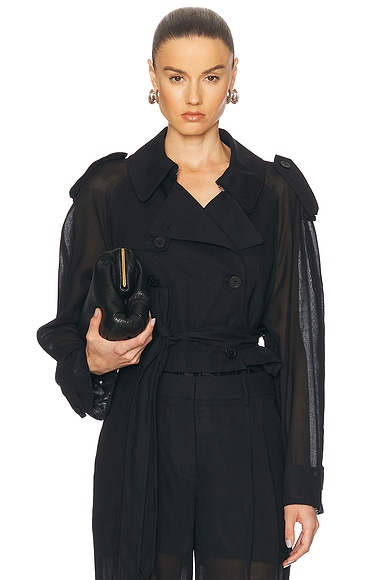 Cropped Trench Coat