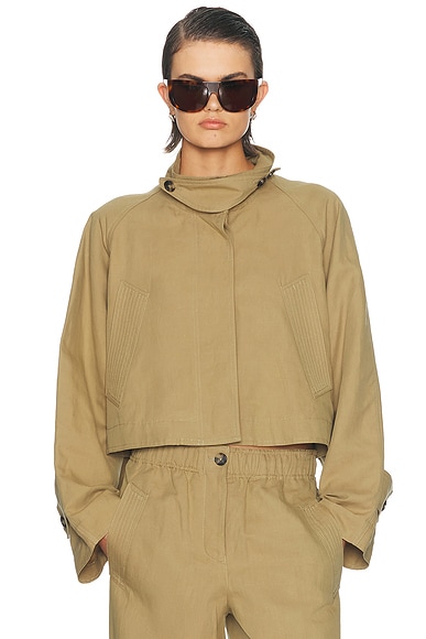 Helmut Lang Cropped Trench Jacket in Trench
