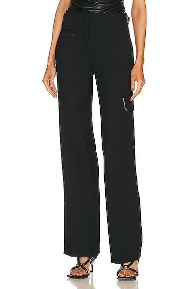 Helmut Lang Seamed Bootcut Pant In Black