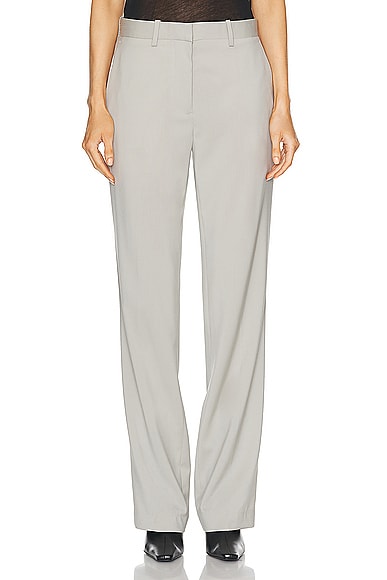 Flat Front Pant in Taupe