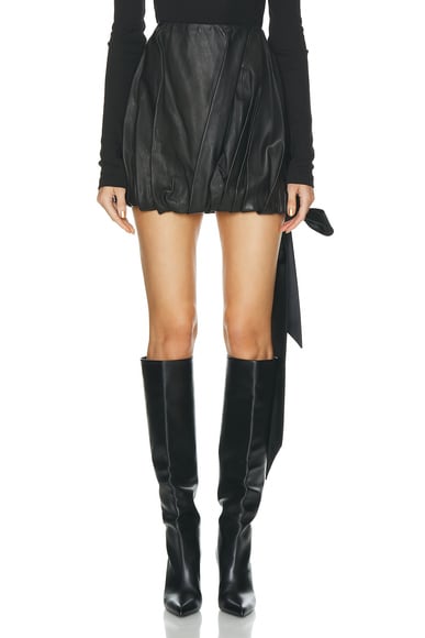 Shop Helmut Lang Bubble Skirt In Black