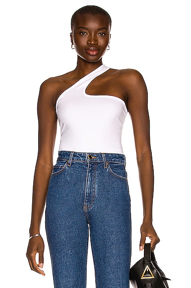 Helmut Lang Cutout Tank Top in White