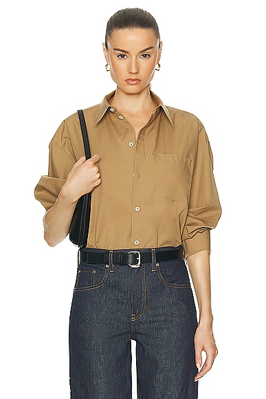 Shop Helmut Lang Oversized Shirt In Trench