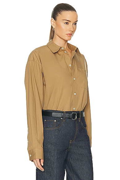 Shop Helmut Lang Oversized Shirt In Trench