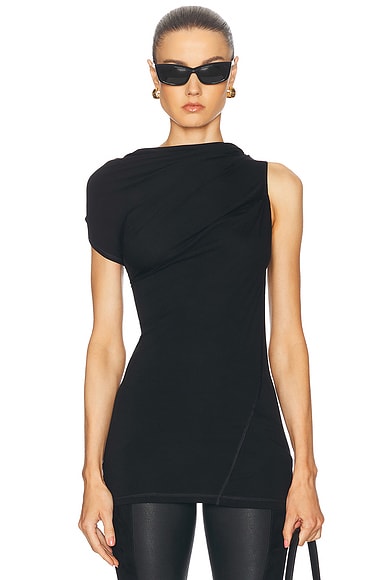 Balenciaga Twisted Top in Black | FWRD