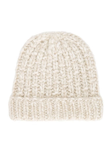 Helsa Joanie Hand Knit Beanie in Oatmeal