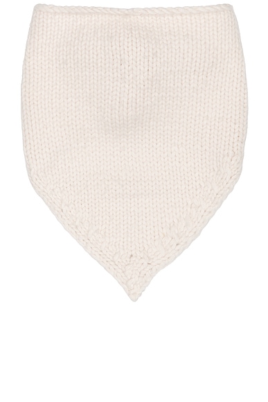 Helsa Kelcey Hand Knit Kerchief Scarf in Oat