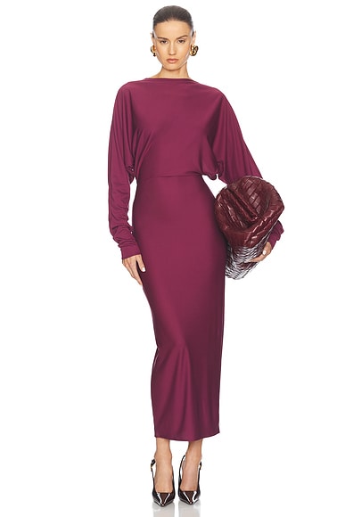 Matte Jersey Open Back Dress