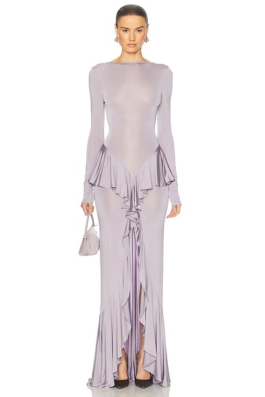 Helsa Amala Jersey Dress in Lavender
