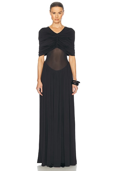Helsa Philomena Jersey Dress in Black