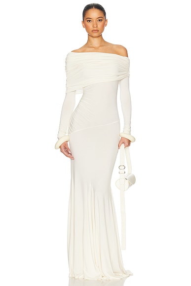Helsa The Lotta Dress in Cream