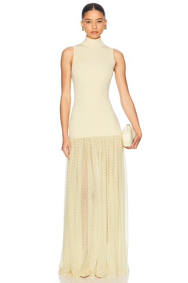 Costanza Gown in Butter Yellow
