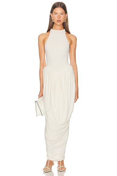The Duchess Jersey Dress in Ivory