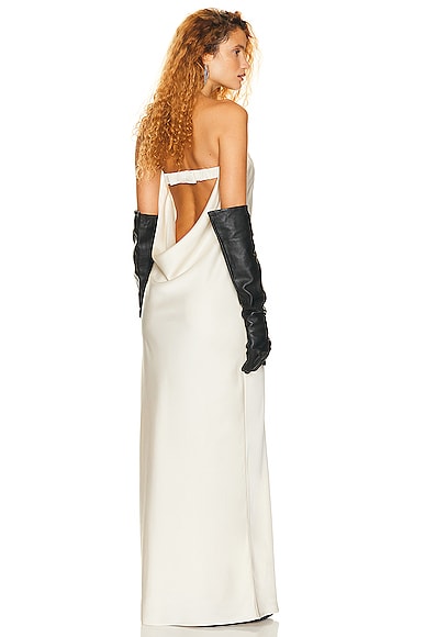 Helsa Lisette Column Maxi Dress in Ivory
