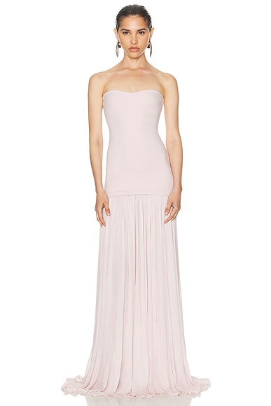 Helsa The Naomi Dress in Barely Pink
