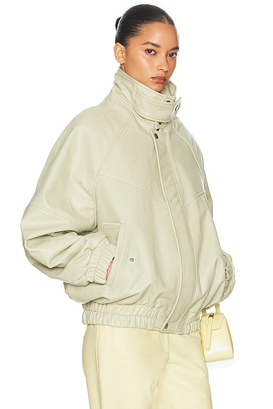 The Oversized Leather Bomber