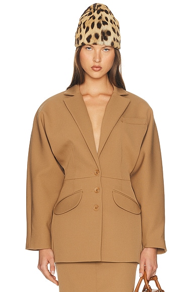 Helsa Vintage Dolman Blazer in Camel