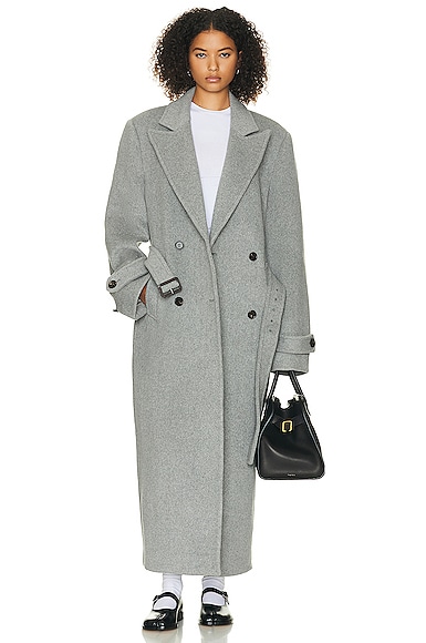 HELSA BOLD SHOULDER LONG COAT 