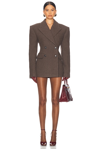 Isabel Marant Jaxen Blazer in Anthracite Ecru FWRD
