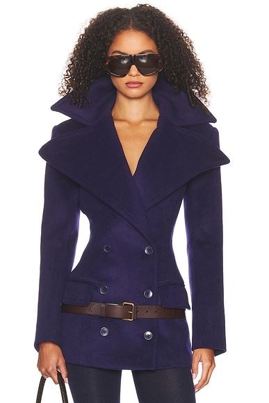 The Dramatic Collar Peacoat