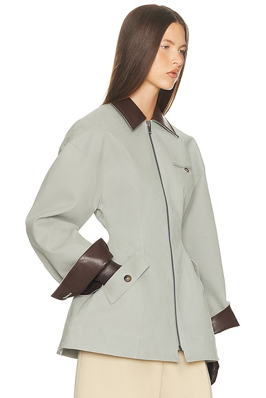 The Lady Hunting Jacket With Faux Leather Collar