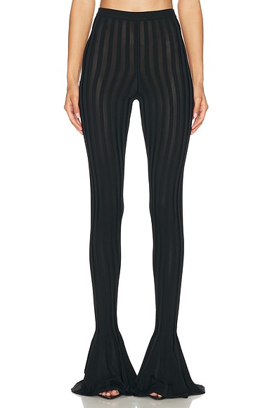 Helsa Kayleigh Flared Pant in Black