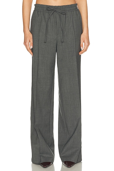 Wool Blend Drawcord Trousers