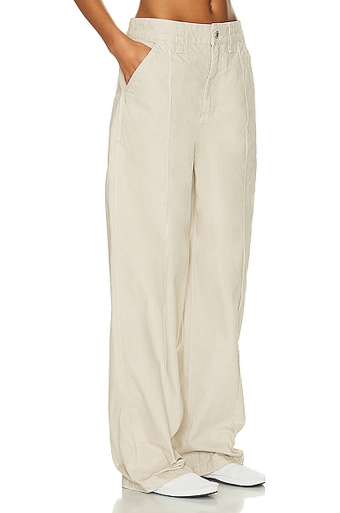 Shop Helsa Workwear Oversized Pant In Taupe