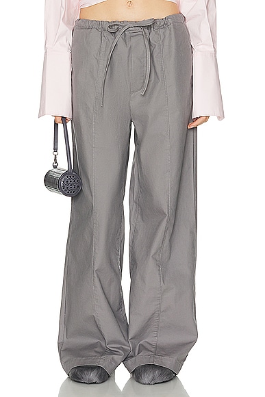 Helsa Workwear Drawcord Trousers In Dark Grey