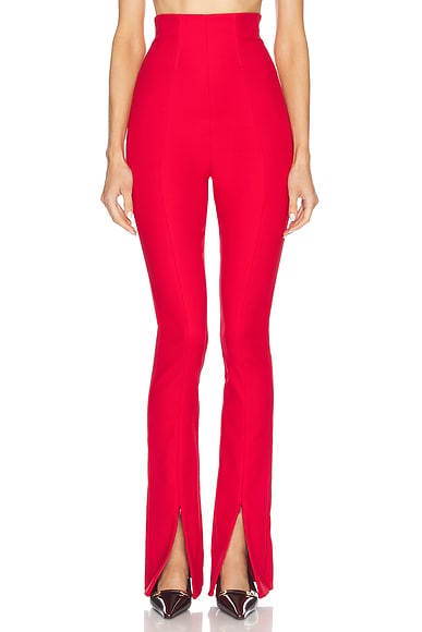 Helsa The Cigarette Pant in Lipstick Red