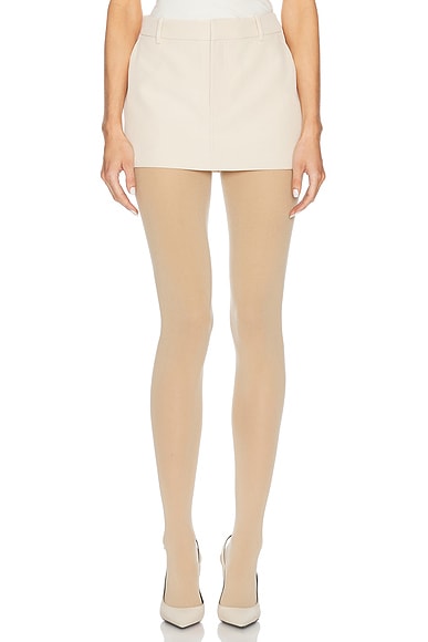 Recycled Twill Trouser Mini Skirt