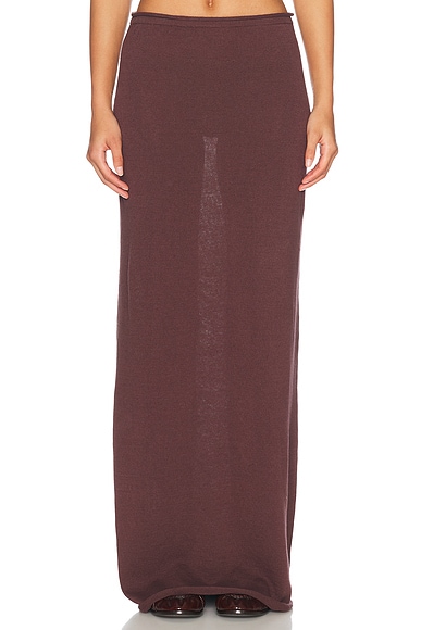 Helsa Palmer Knit Skirt in Earth
