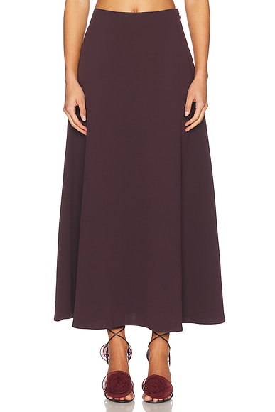 The Heavy Crepe Midi Skirt