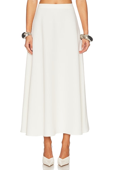 The Heavy Crepe Midi Skirt
